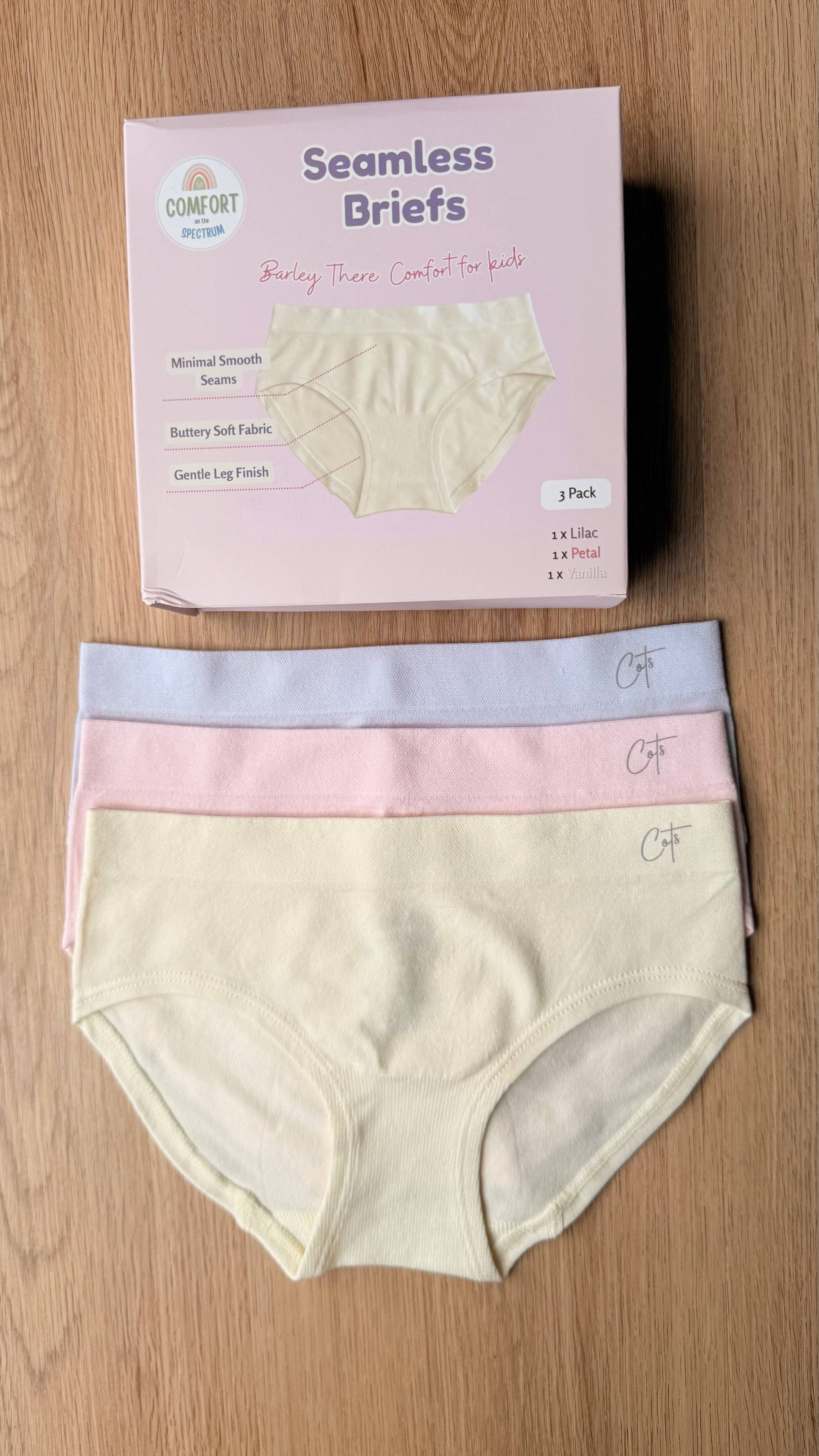 SkinSense™ Seamless Briefs 3 Pack | Comfort on the Spectrum