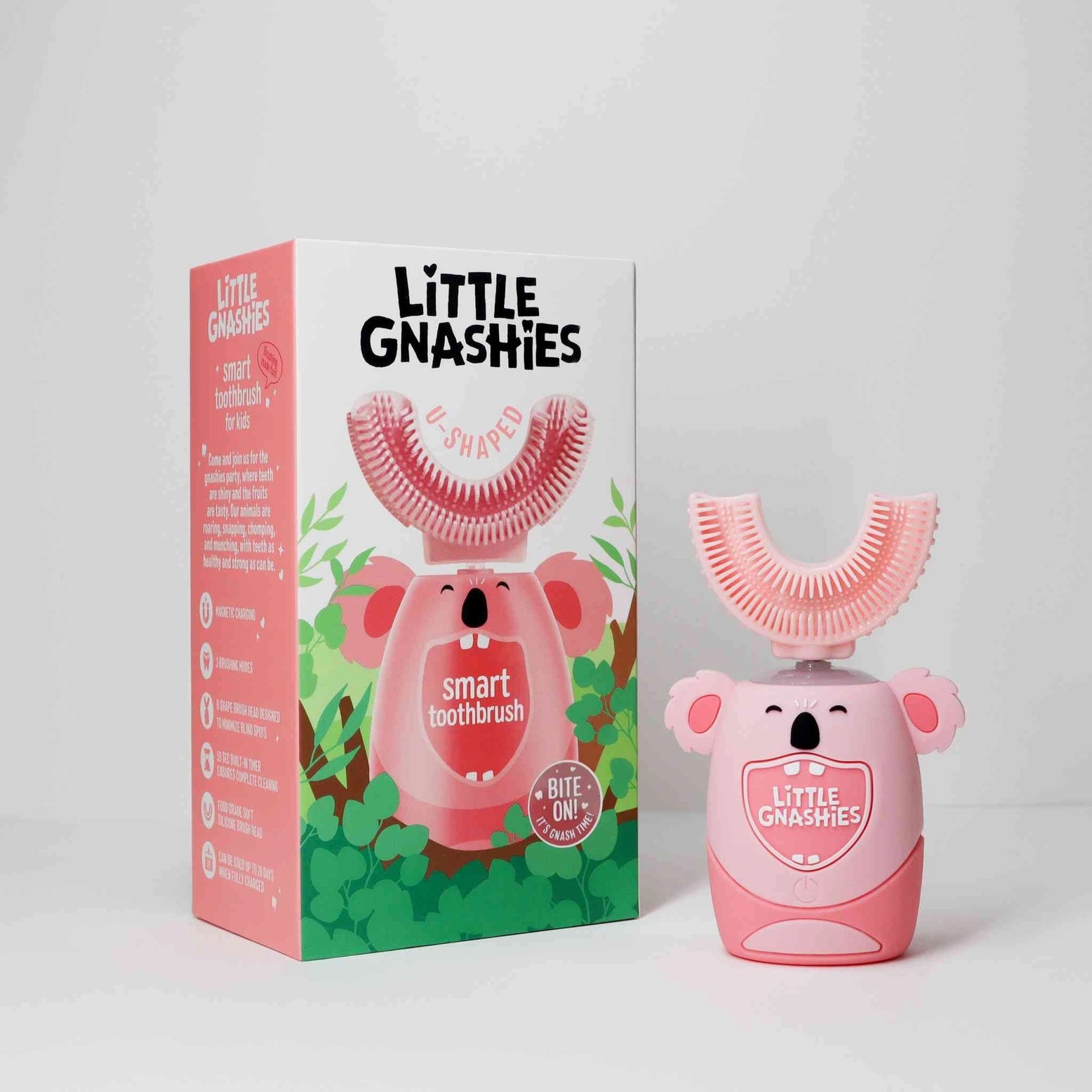 Kids U-Shaped Toothbrush Pink Koala-Karla