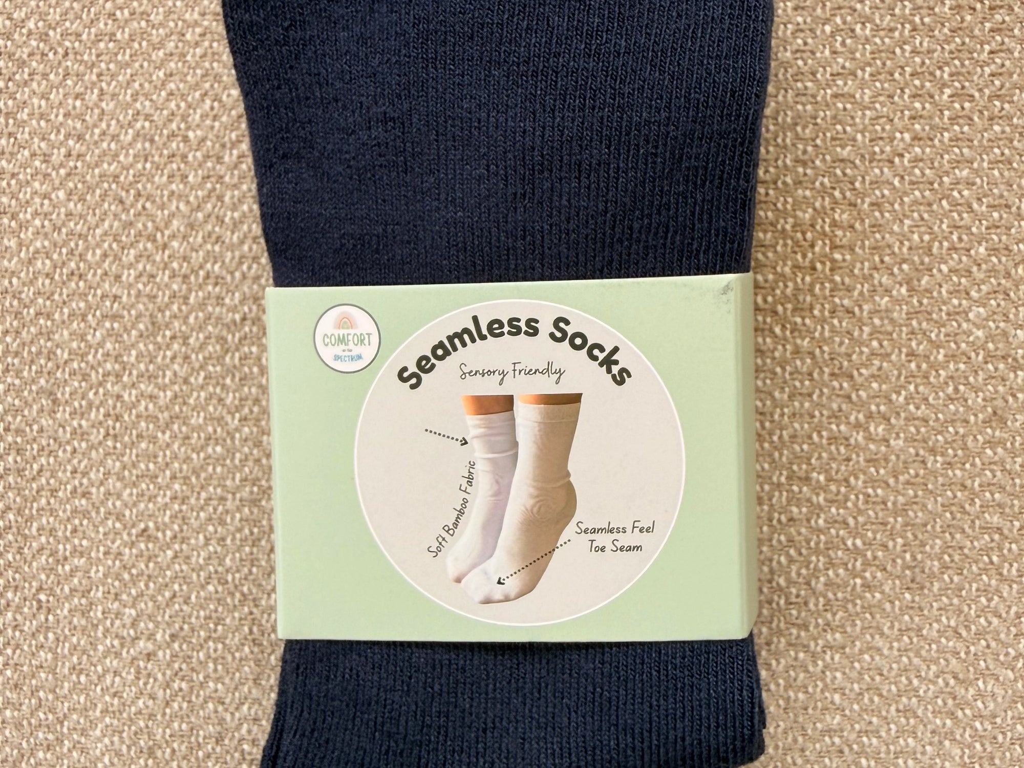 Kids Classic Soothe Step™ Sensory Socks - Navy