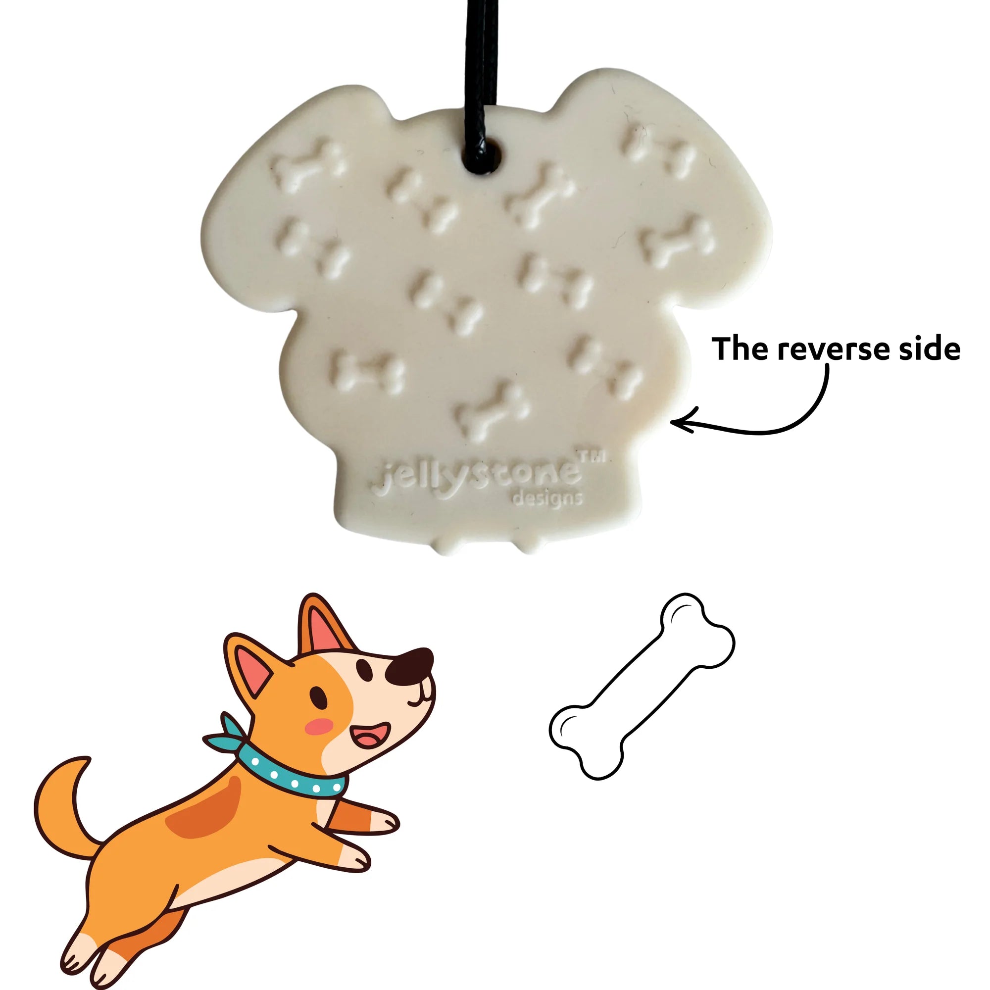Puppy Chew Pendant Blue | Jellystone Designs